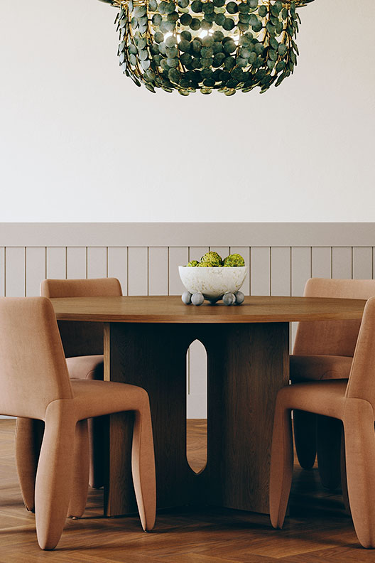 Androgyne Round Dining Table by Audo Copenhagen.