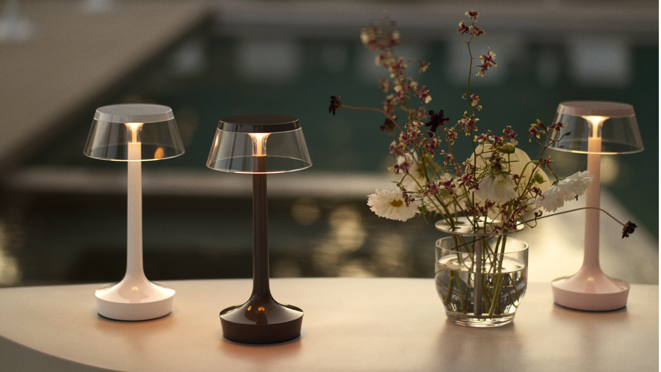 Bon Jour Unplugged LED Table Lamp by Flos